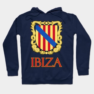 Ibiza, Balearic Islands, Spain - Coat of Arms Design Hoodie